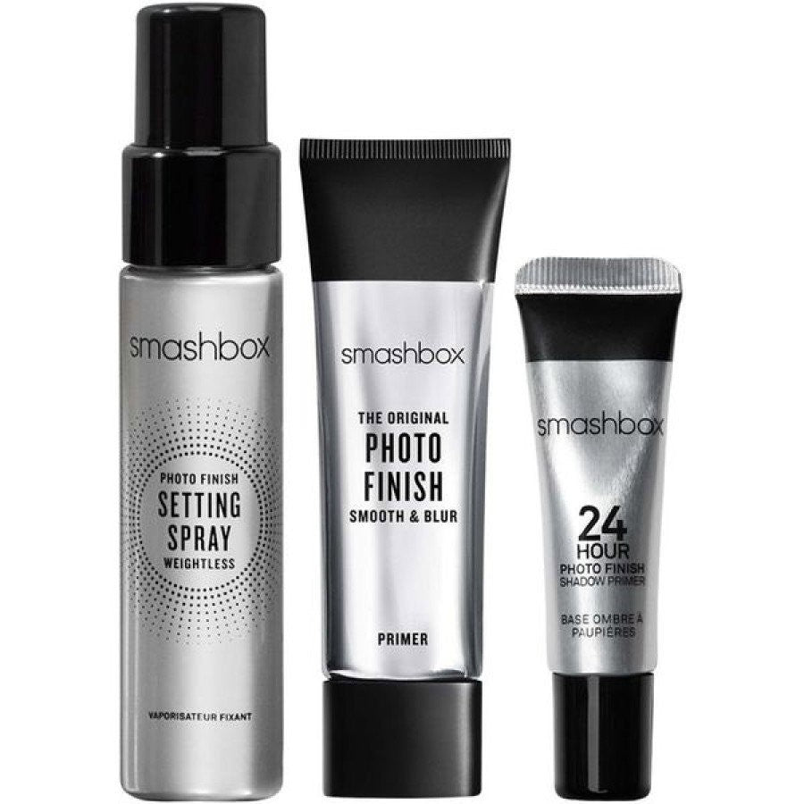 Sarja Smashbox: Photo Finish Matte Finish Liquid Primer 12 ml + Photo Finish Spray Primer 30 ml + Photo Finish Eyeshadow Primer 7 ml