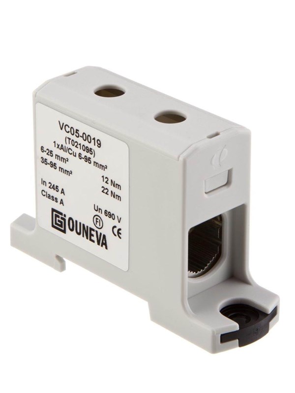 OTL-isoleret universal klemme alumiini/kobber 6-95 mm2 grå