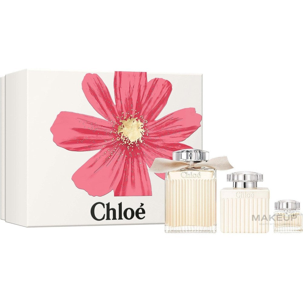 Chloé Chloe-lahjasetti: eau de parfum 100 ml, vartalovoide 100 ml ja miniatyyri eau de parfum 5 ml - 100 ml