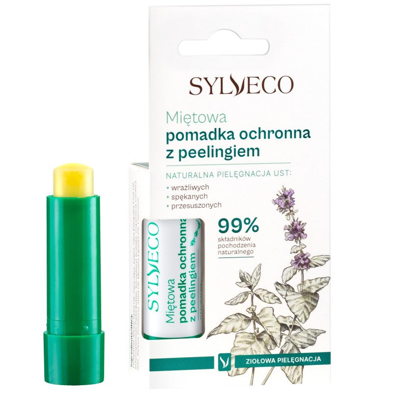 Sylveco Piparminttuinen kuoriva huulivoide, 4,60 g