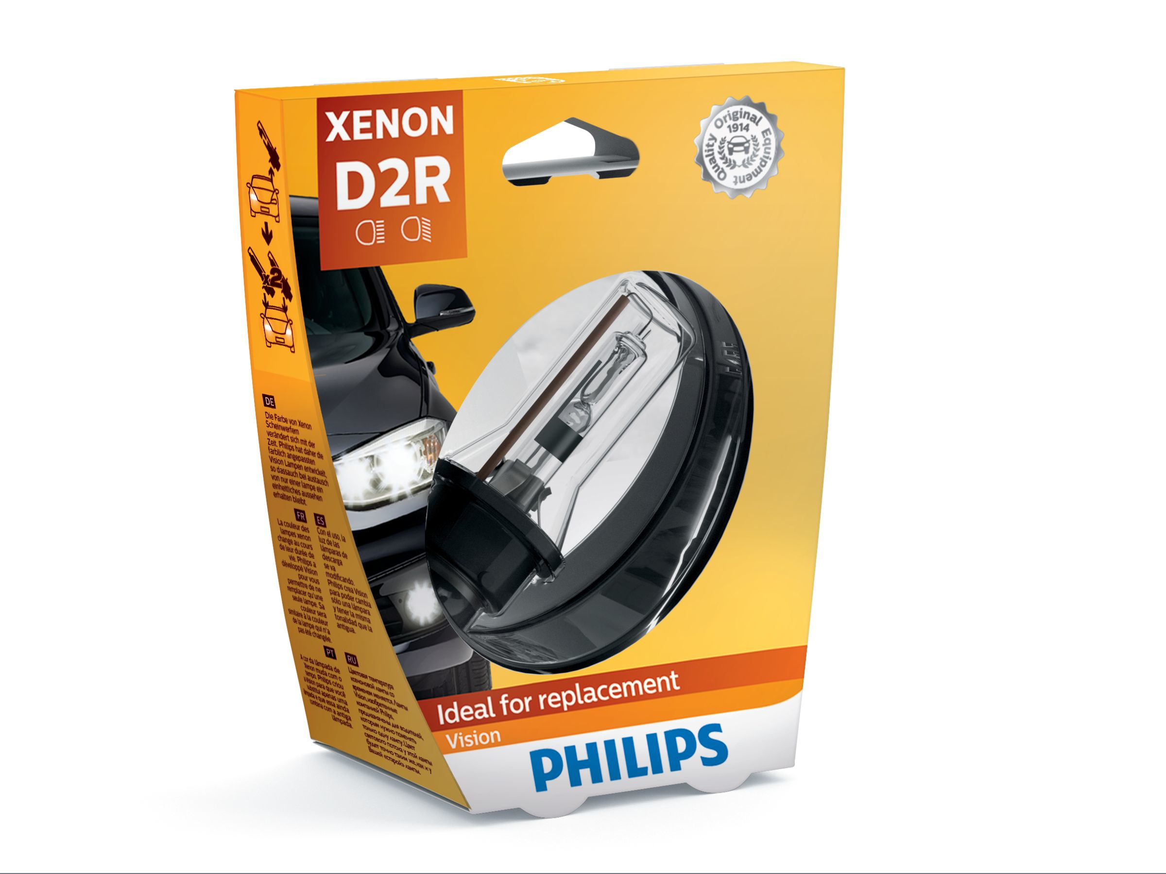 Ajovalopolttimo Xenon vision, D2R, Philips