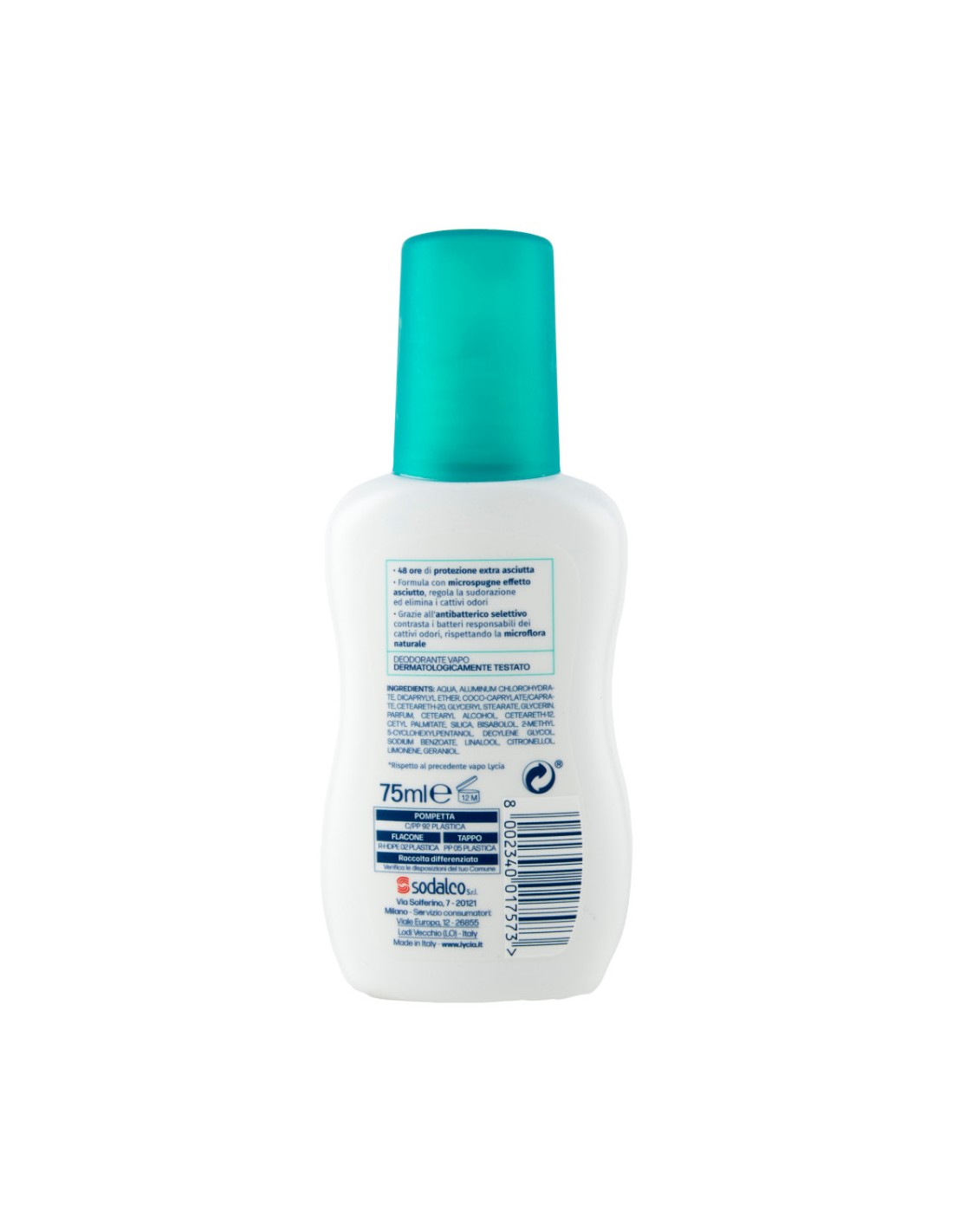 Lycia Pure Talc Deodorantti Vapo 75 ml