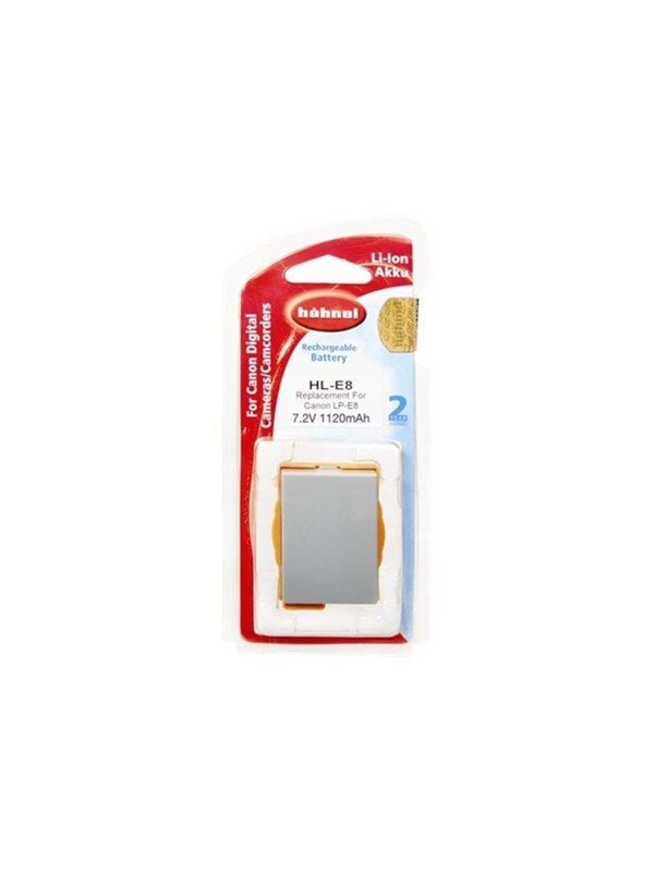 Hahnel HL-E8, Canon, 1120 mAh, 7,2 V, Litiumioni (Li-Ion)