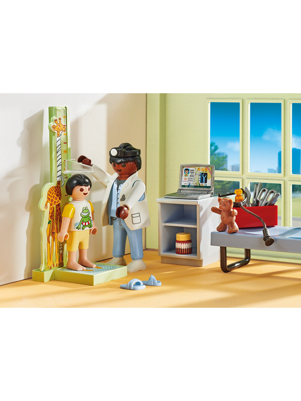 Playmobil Kaupunkitoimintaa - Lastenlääkäri nallekarhun kanssa