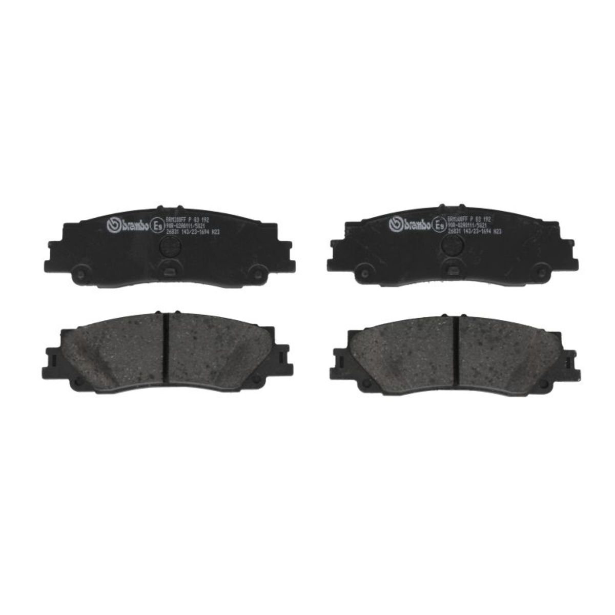 Jarrupalat, levyjarru BREMBO P 83 192