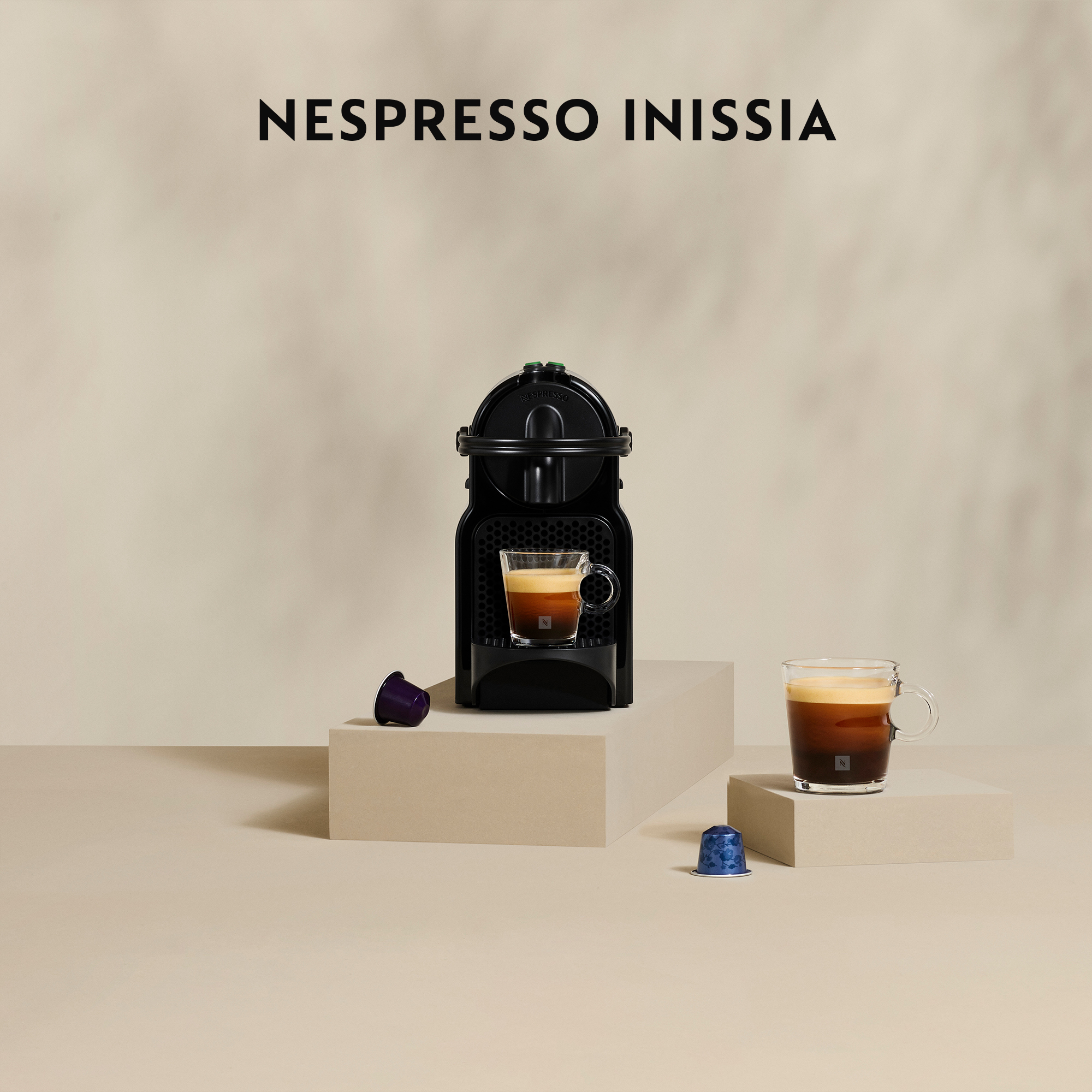 Nespresso Inissia w. Aeroccino - Black