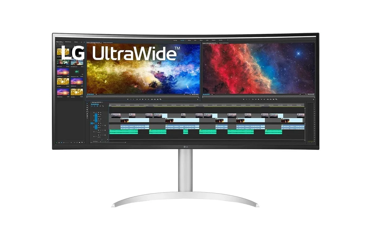 LG 38BQ85C-W, 95,2 cm (37.5), 3840 x 1600 pikseliä, Quad HD+, 5 ms, Valkoinen