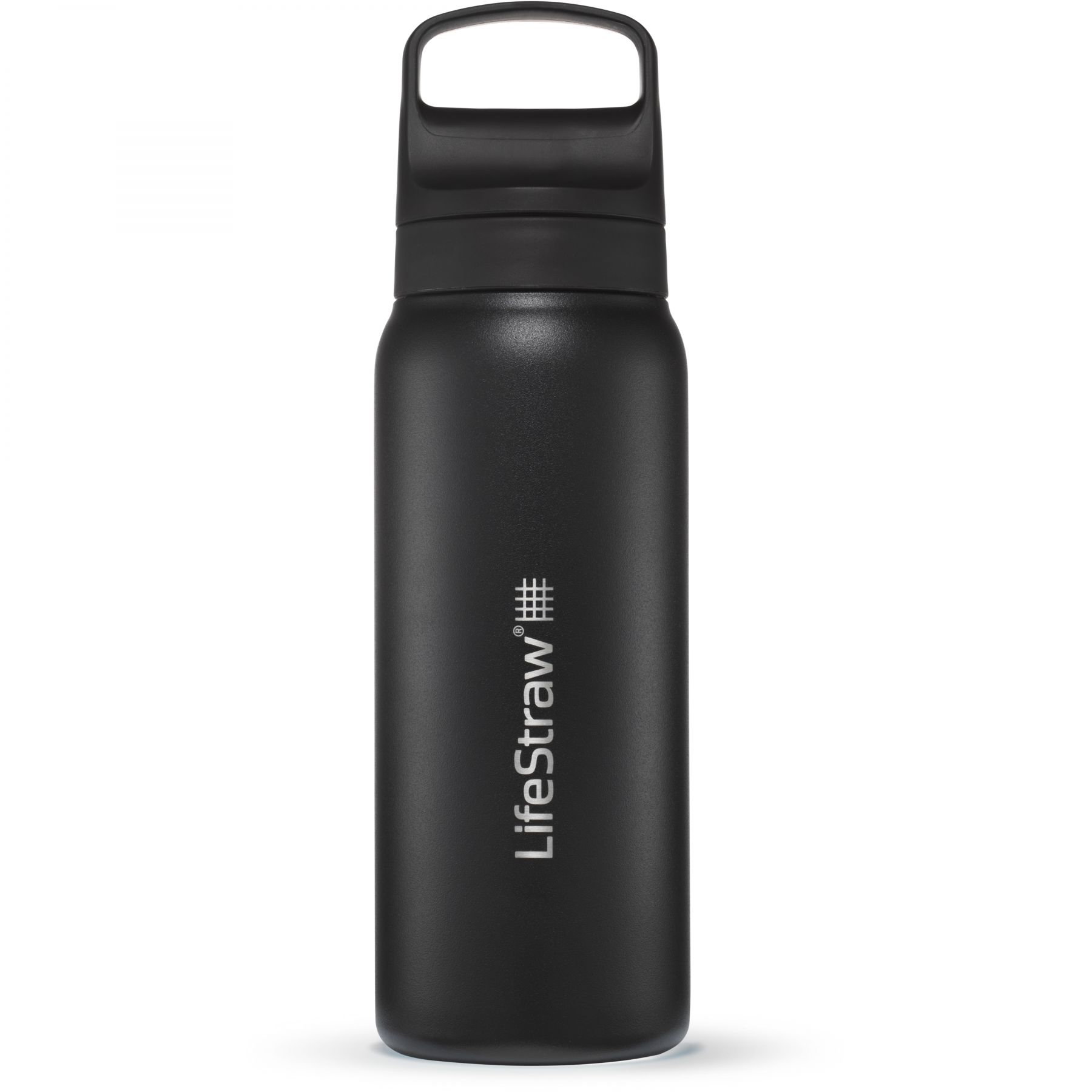 LifeStraw Go 2.0 Stainless Steel Water Filter Bottle, vesipullo, musta