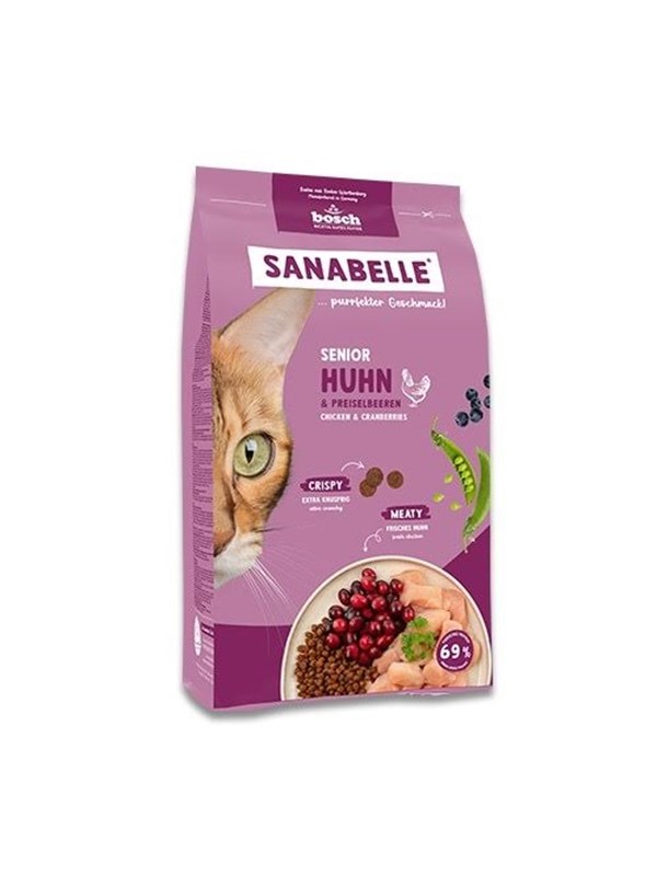 Bosch Sanabelle Life Senior Chicken & Cranberries, Kissan kuivaruoka, 8 kg