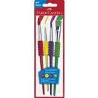 Faber-Castell Soft Grip Pensselisetti 4 Kokoa
