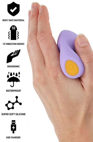 Ursula Stimulator 10 Vibrations Purple Minivibraattori