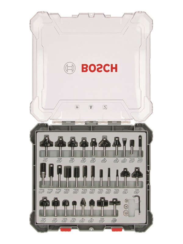 Bosch MILLER MILLER MILLING KIT MIXED HM 6MM 30 PARTS
