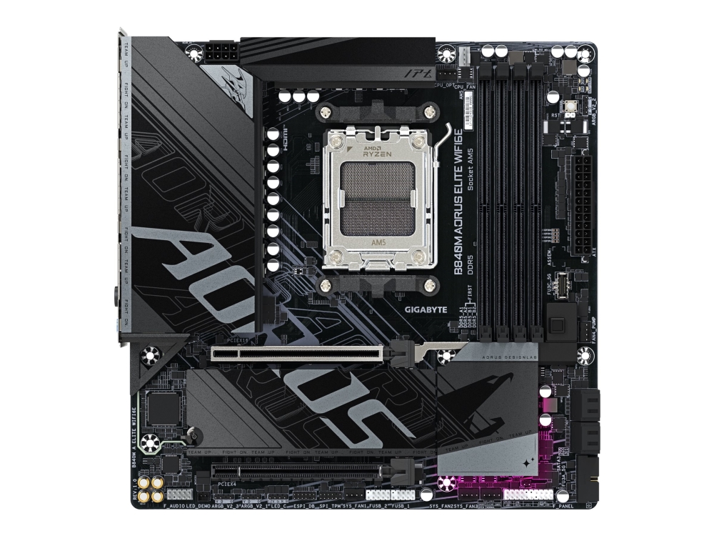 GIGABYTE B840M AORUS ELITE WIFI6E Emolevy - AMD B840 - AMD AM5 - DDR5 RAM - Micro-ATX