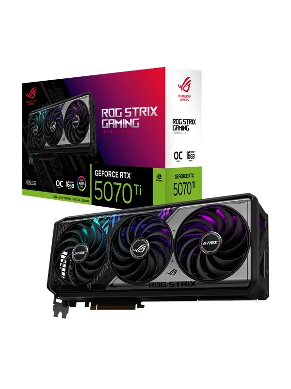 ASUS GeForce RTX 5070 Ti ROG STRIX OC - 16GB GDDR7 RAM - Näytönohjaimet