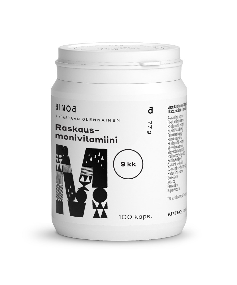 Ainoa Raskausmonivitamiini 100 kaps
