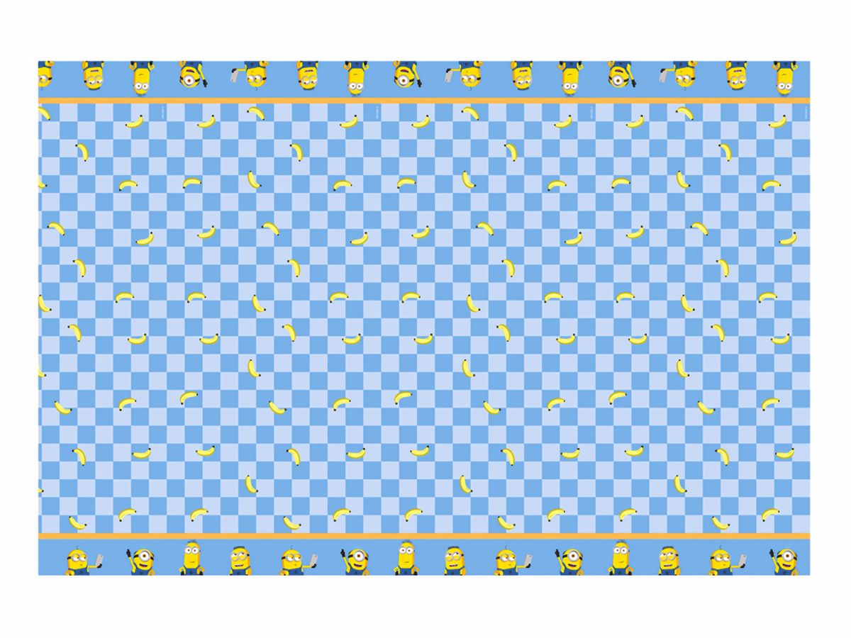 Paperinen pöytäliina - Minions Party, 180 x 120 cm