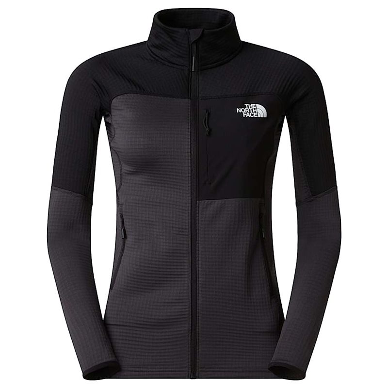 The North Face W Polartec Powergrid Stormgap Jacket Asphalt Grey/Tnf Black - S