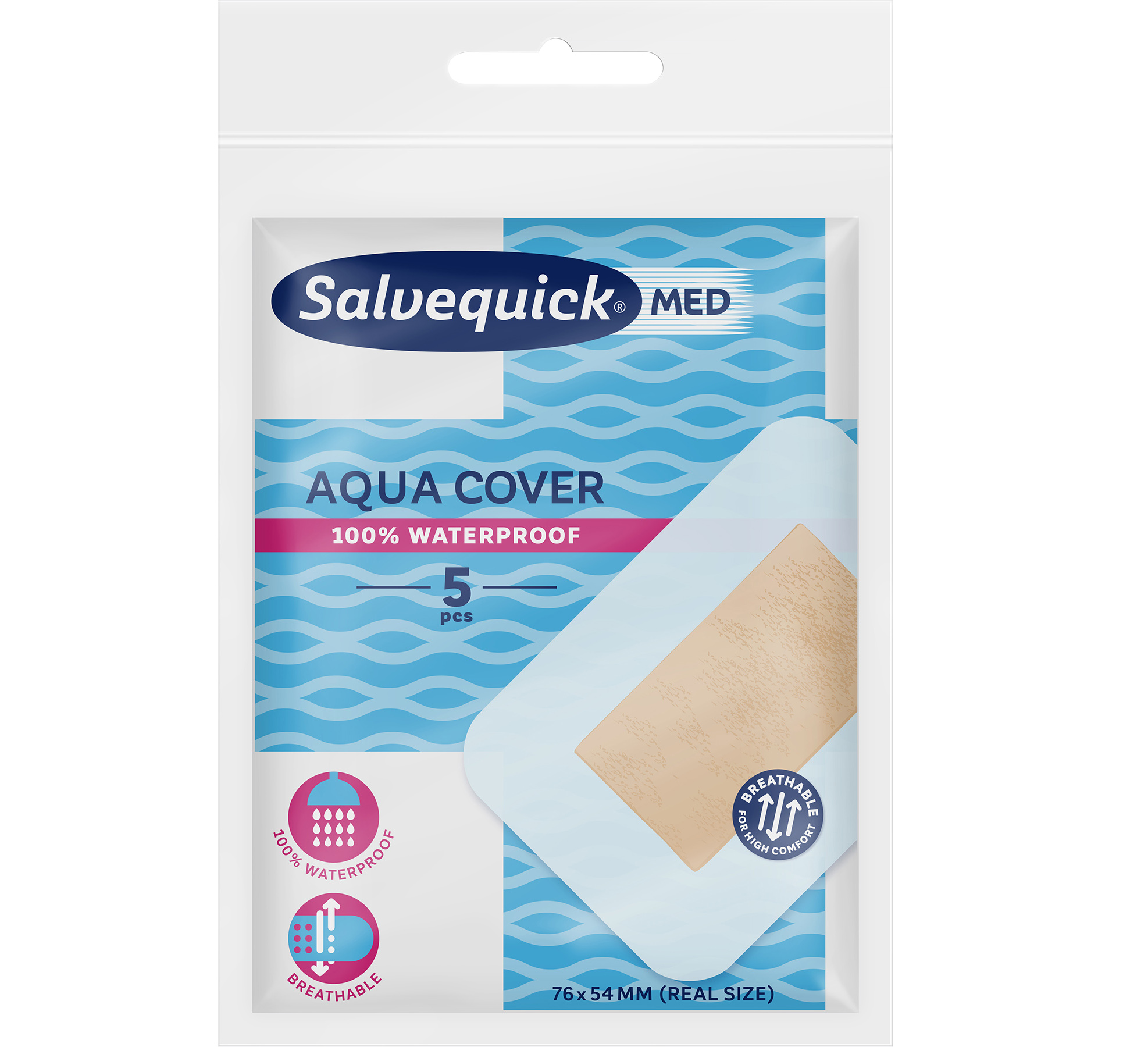 Salvequick Aqua cover laastari 5 kpl