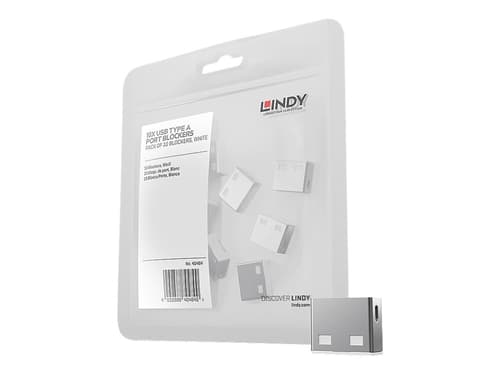 Lindy Usb Port Blocker White 10-pack Without Key