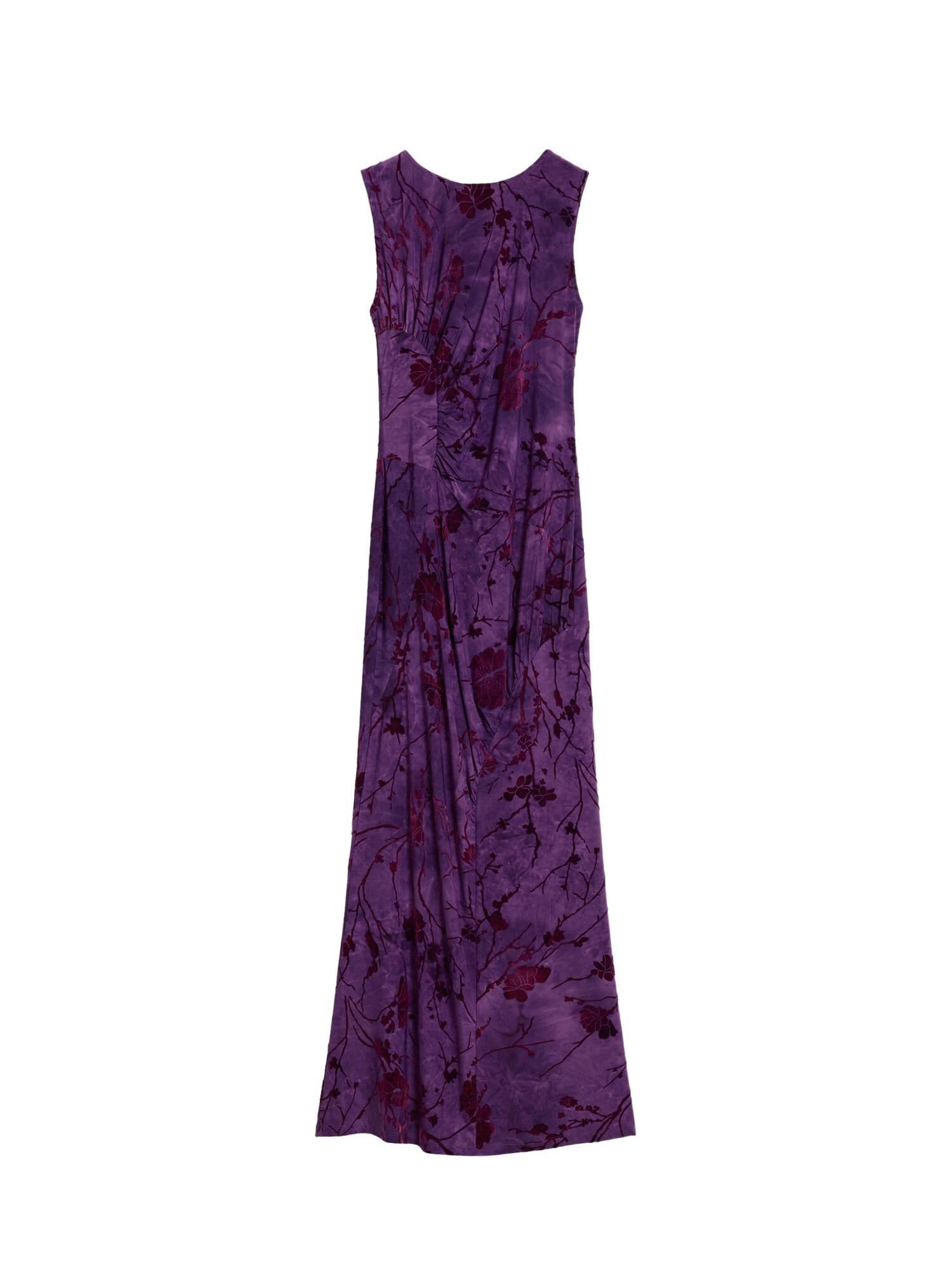 Desigual Mekko lila / tummanpunainen / musta