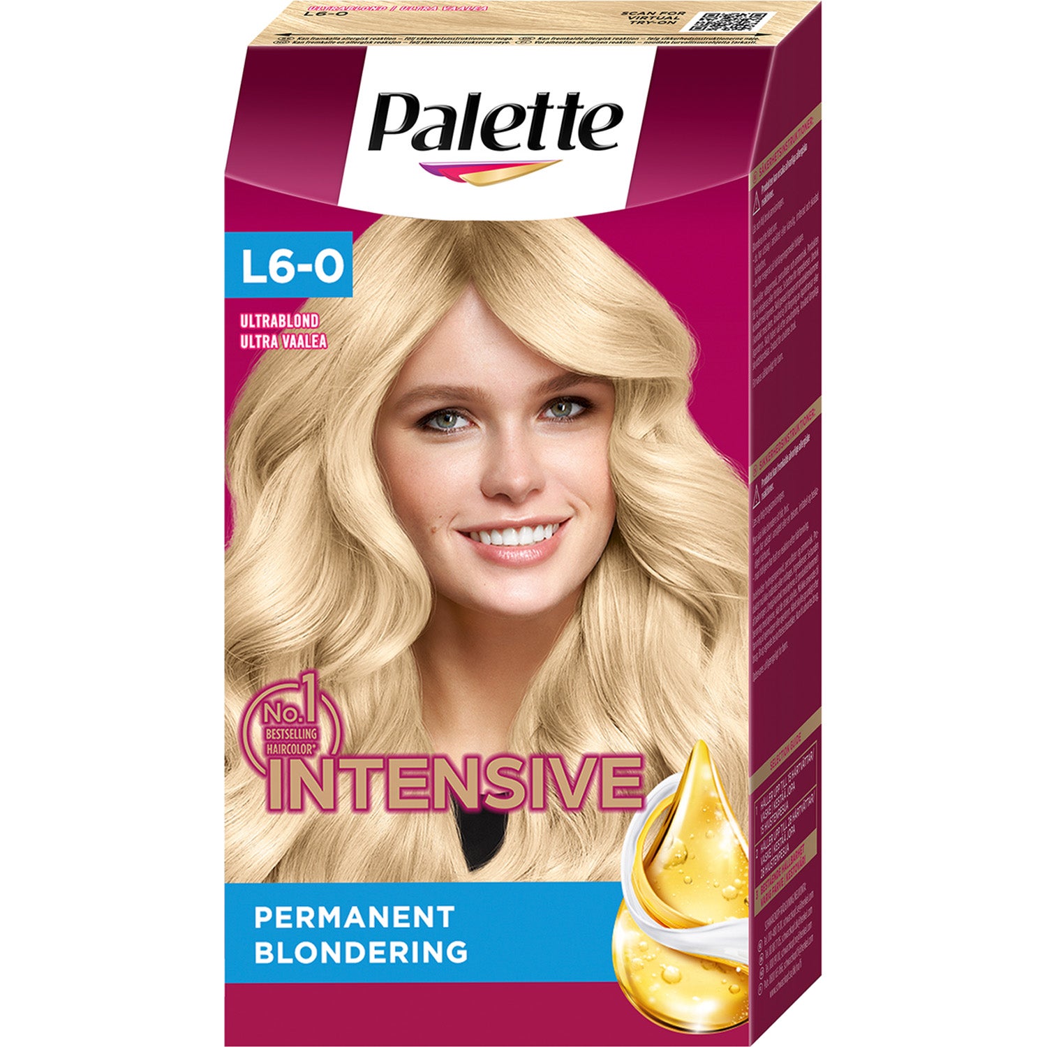 Palette Intensive Creme Coloration L6-0 Ultra Blond