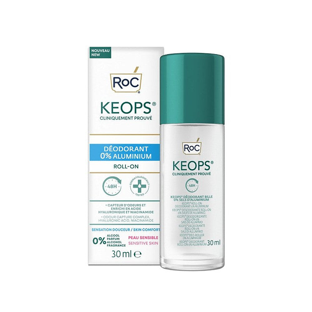 Roc Keops - Deodorantti - Herkälle iholle - Roll On 0 % alumiinia 30ml