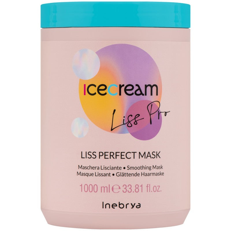 Inebrya Jäätelö Liss Pro Liss Perfect -naamio - 1000 ml