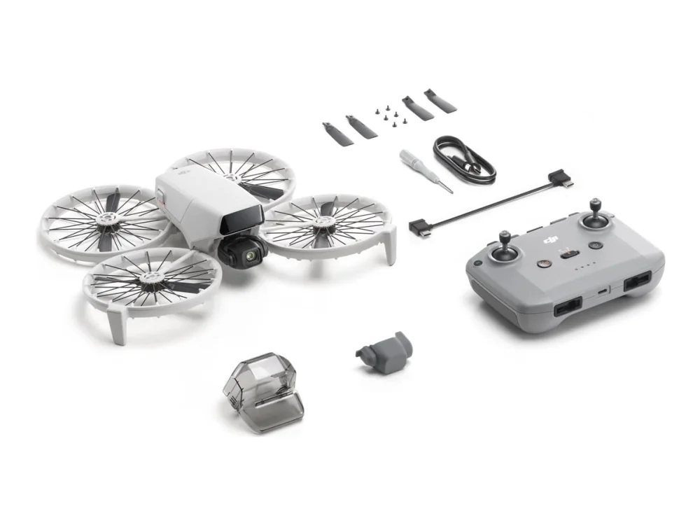 DJI Flip, 4 roottoria, 48 MP, 3840 x 2160 pikseliä, 16 m/s, 3110 mAh, musta, valkoinen