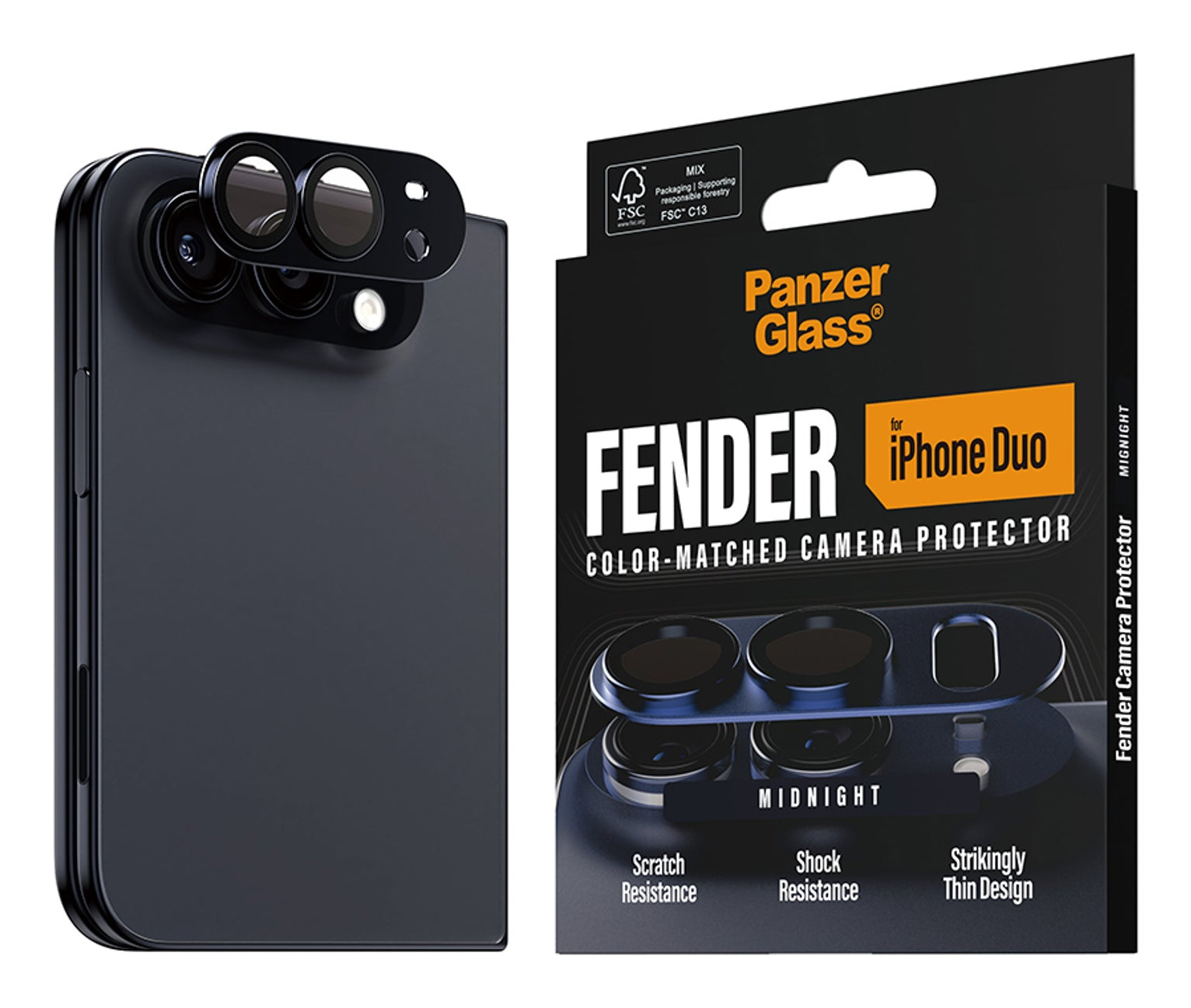 PanzerGlass Fender Camera Protector Dark Blue Apple iPhone Duo