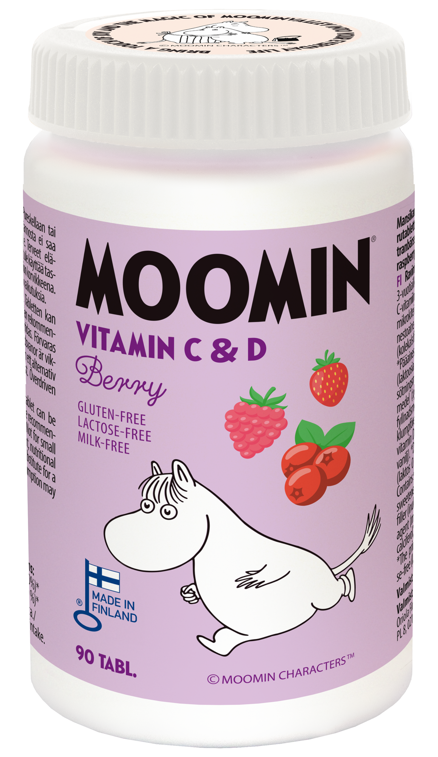 Moomin Vitamin C & D berry 90 tabl