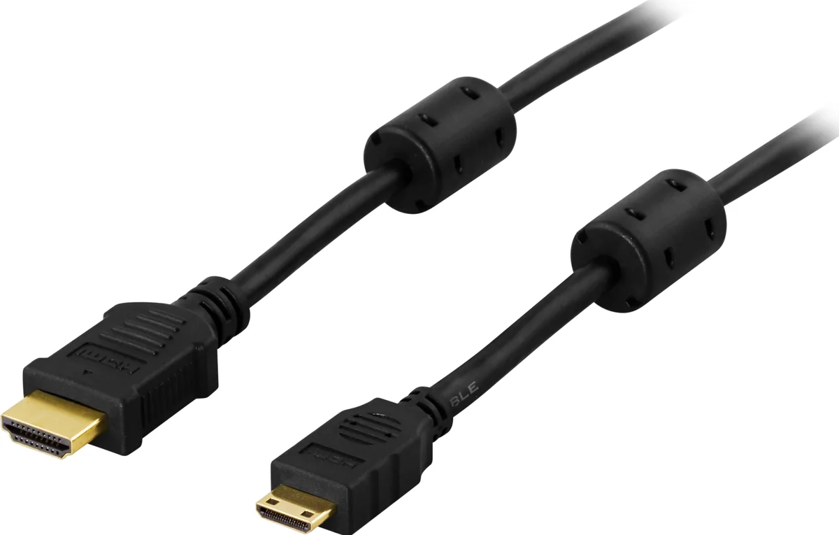 Deltaco Video- / Ääni- / Verkkokaapeli 5m Hdmi Mini Hdmi Musta