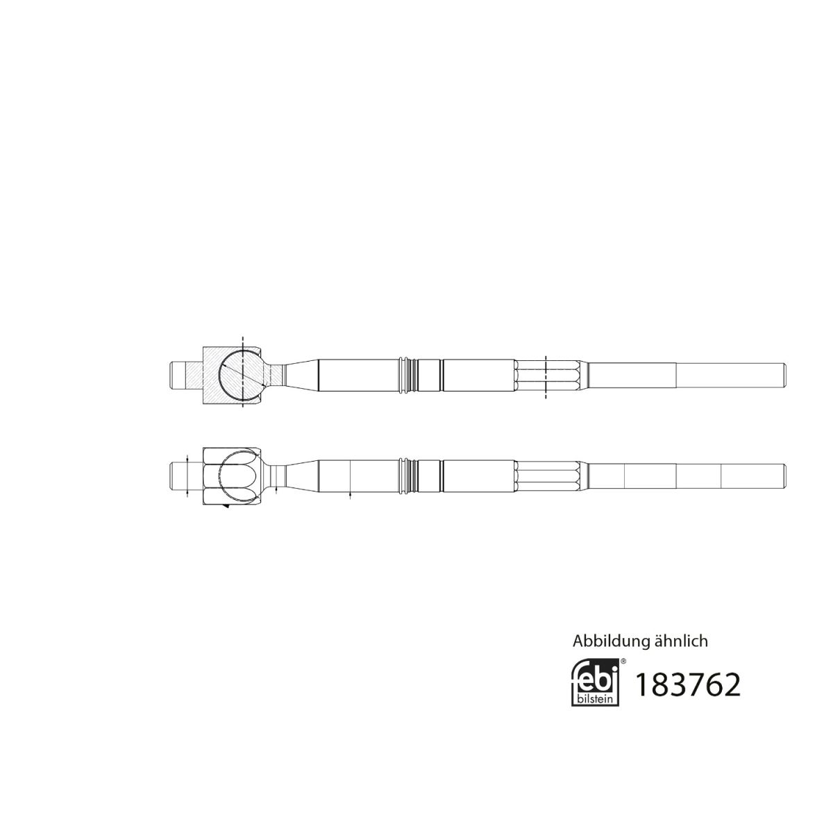 Raidetangon pää, suora FEBI BILSTEIN 183762