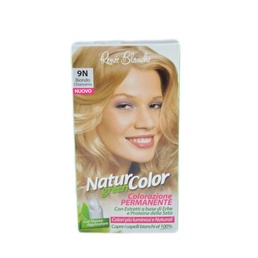 Renee Blanche Hiusväri Pysyvä Luonnollinen Värjäys Natur Color Green 9 N Erittäin Vaalea Blond
