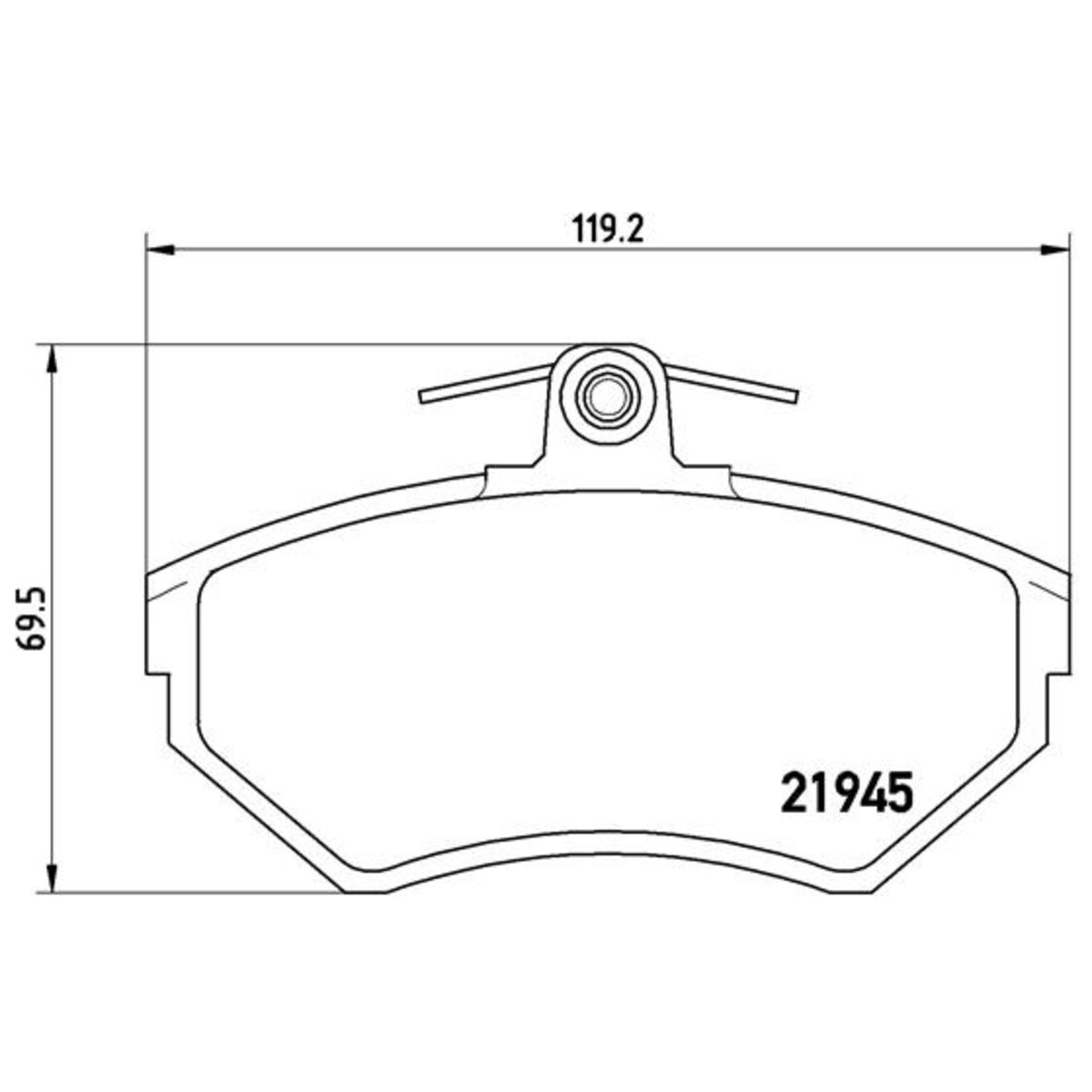 Jarrupalat, levyjarru BREMBO P 85 032