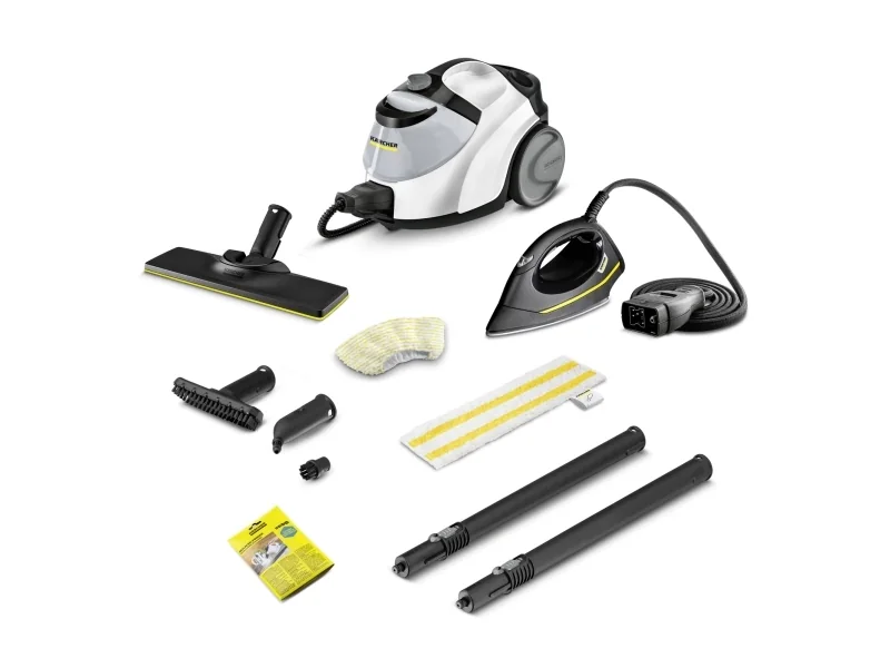 Kärcher SC 5 EasyFix IRON, Sylinterihöyrypuhdistin, 1,5 L, Musta, Valkoinen, 50 cm, 100 cm, 6 m
