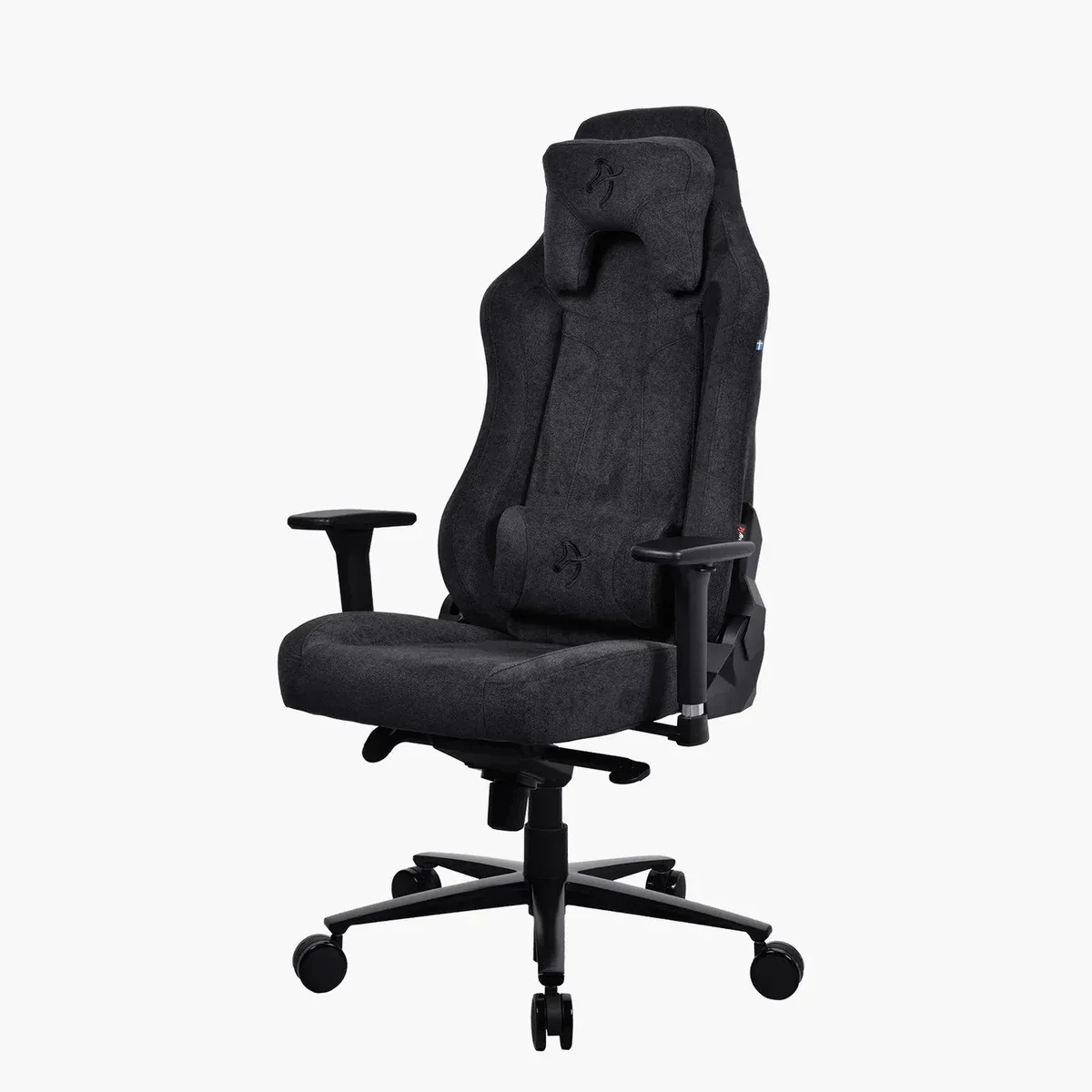 Arozzi Vernazza Soft Fabric Pure Black Toimistotuoli - Musta - Jopa 140 kg
