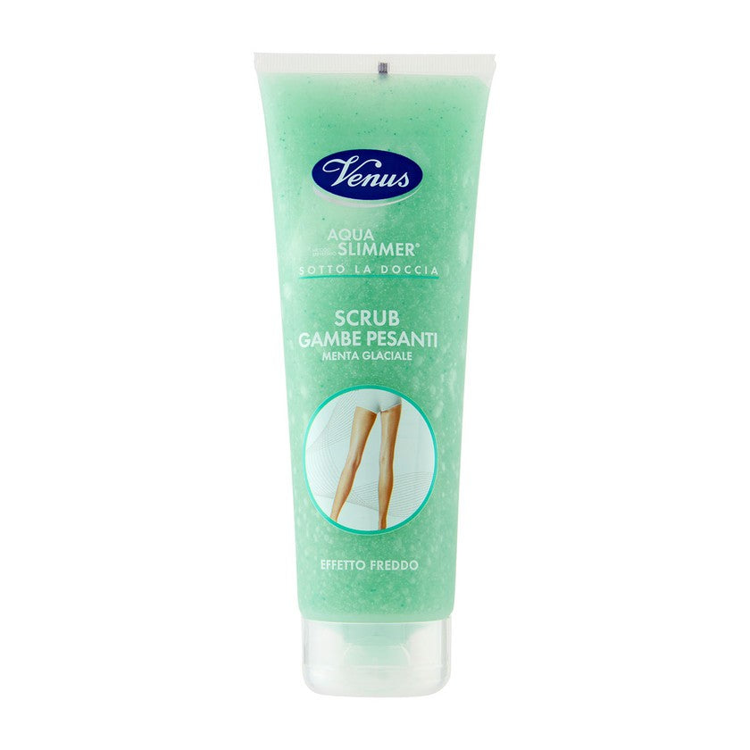 Venus Aqua Slimmer Suihkukuorinta Raskaille jaloille Jääminttu 250 ml — Kehokuorinta