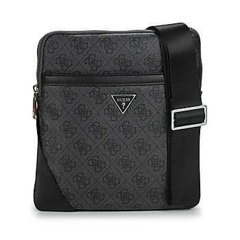 GUESS Olkalaukku 'MILANO CROSSBODY FLAT'  basaltinharmaa / musta / hopea