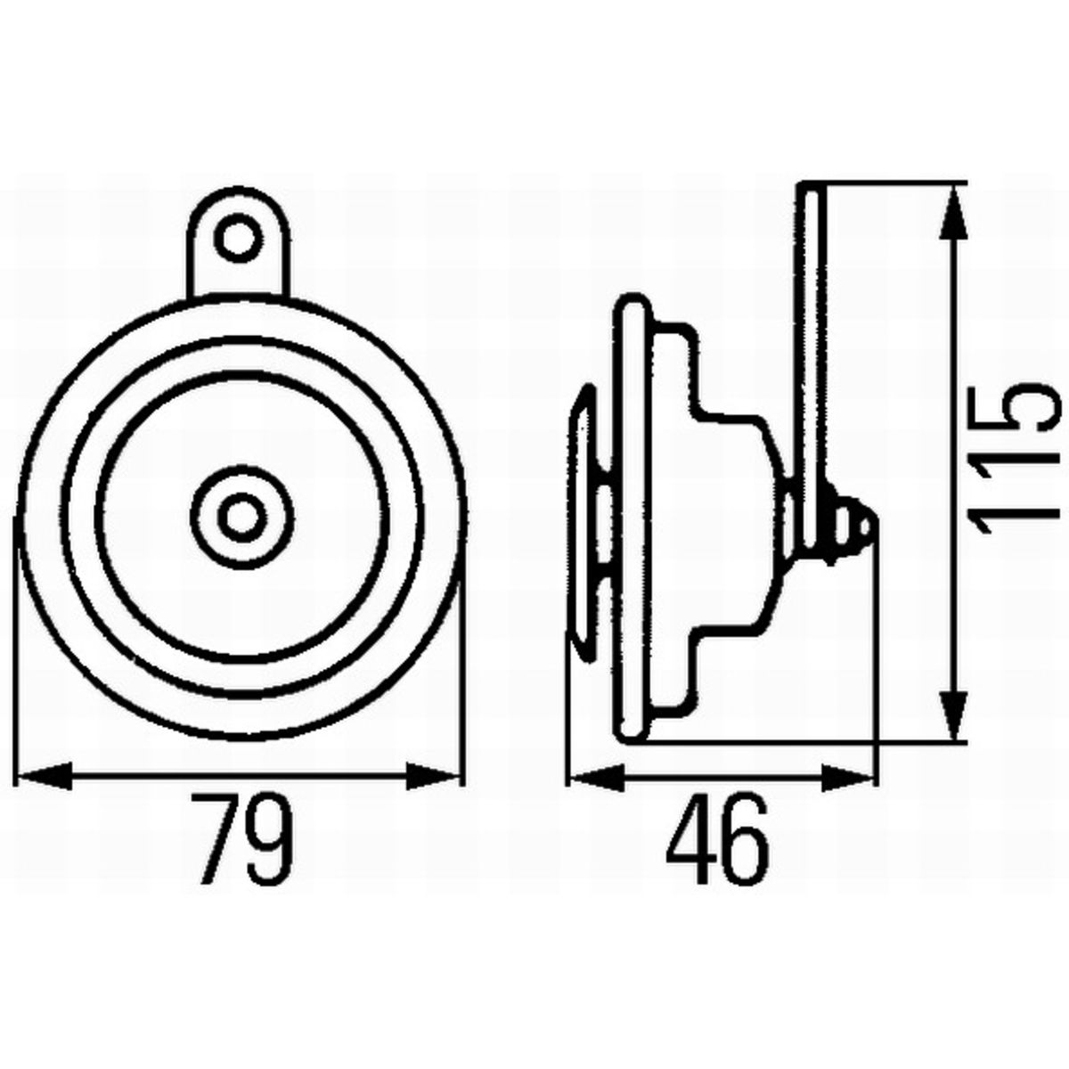 Äänitorvi HELLA 3AL 007 425-791