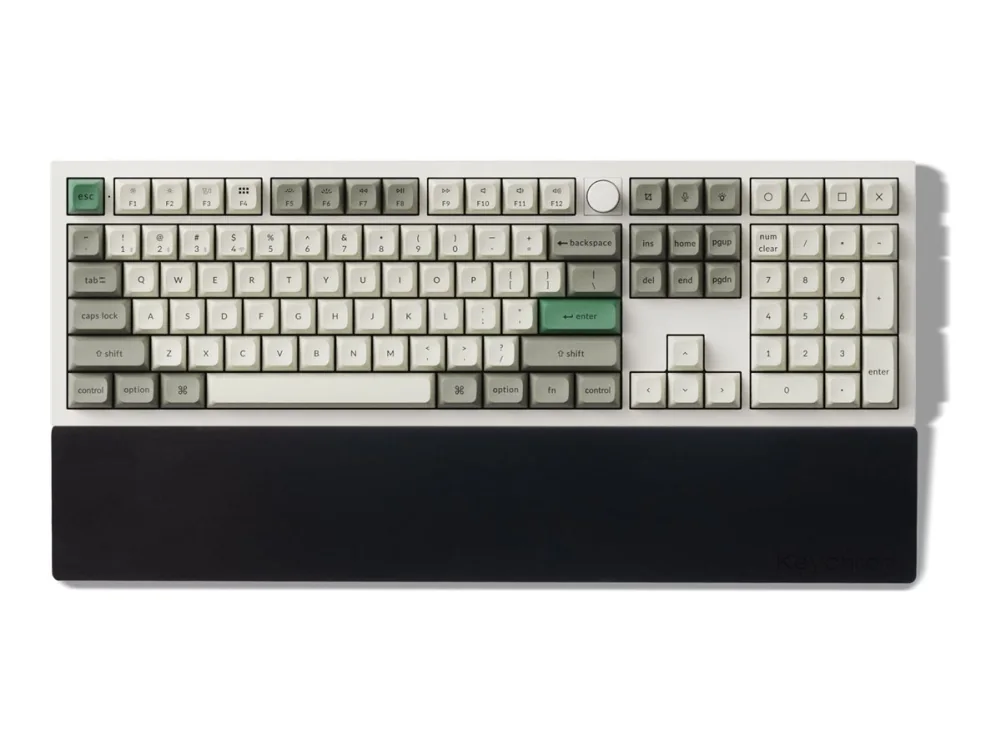 Keychron Silicone Palmrest for K10 Pro / Q6 series / V6 series - Rannetuki - Musta