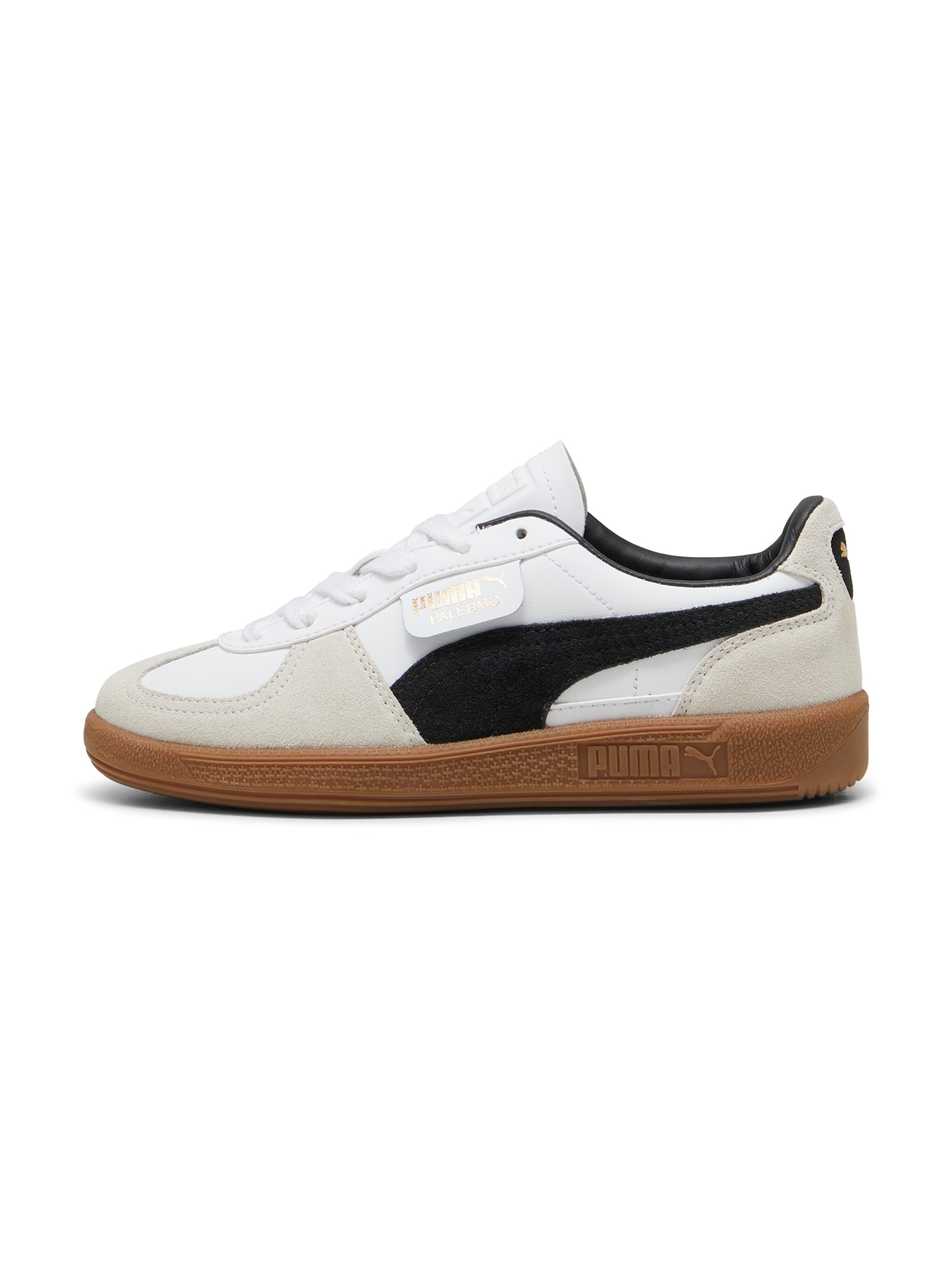 PUMA Tennarit 'Palermo'  beigenharmaa / musta / valkoinen