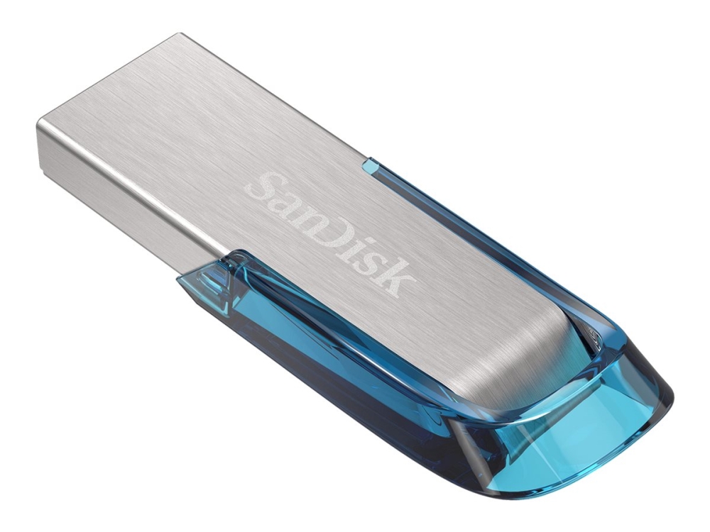 SanDisk Ultra Flair USB 3.0 64 Gt -muistitikku, sininen