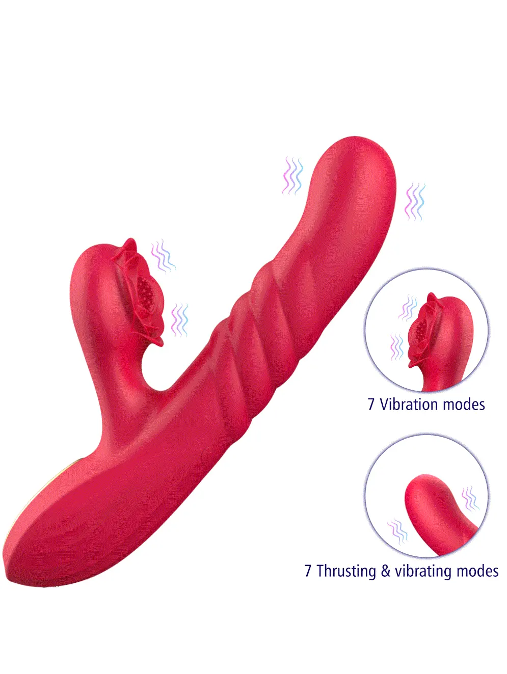 G-spot Vibrator With Thrusting Motion Jänisvibraattori