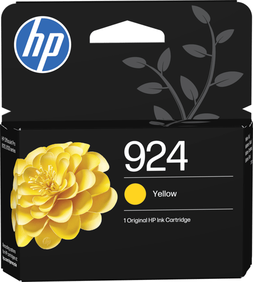 HP HP 924 Mustepatruuna keltainen 4K0U5NE Vastaa: N/A