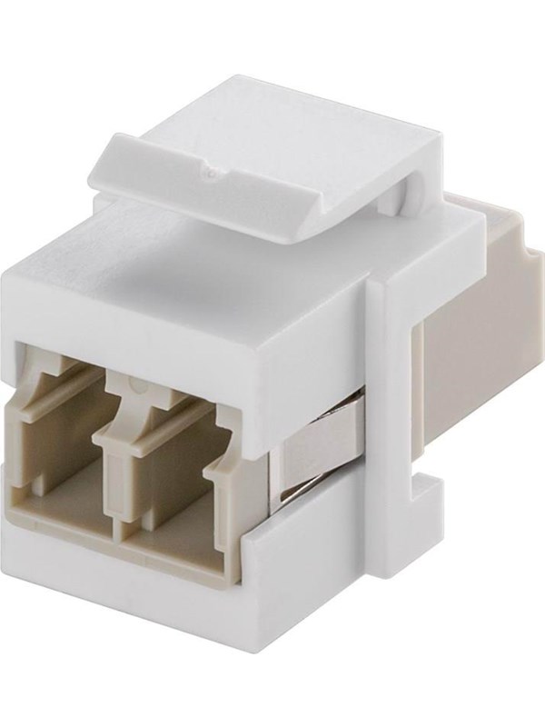 Goobay Keystone-modul, optisk kabel 17,2 mm bredd, 2 st. LC-duplex-uttag