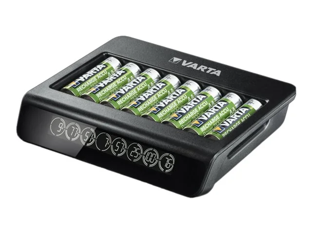 Varta LCD MULTI CHARGER+ - 4h akkulaturi - (8xAA/AAA:lle) + verkkovirtalaite
