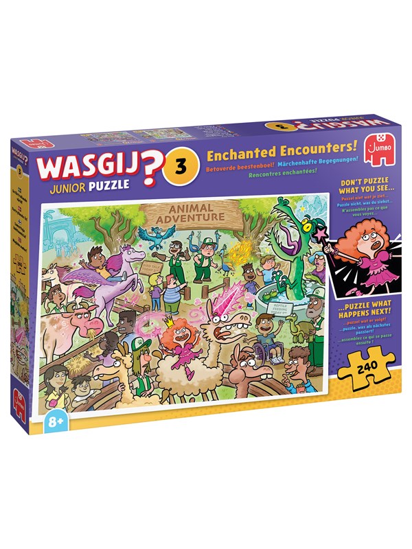 Wasgij Junior 3 - Lumottuja kohtaamisia! Palapeli 240 palaa