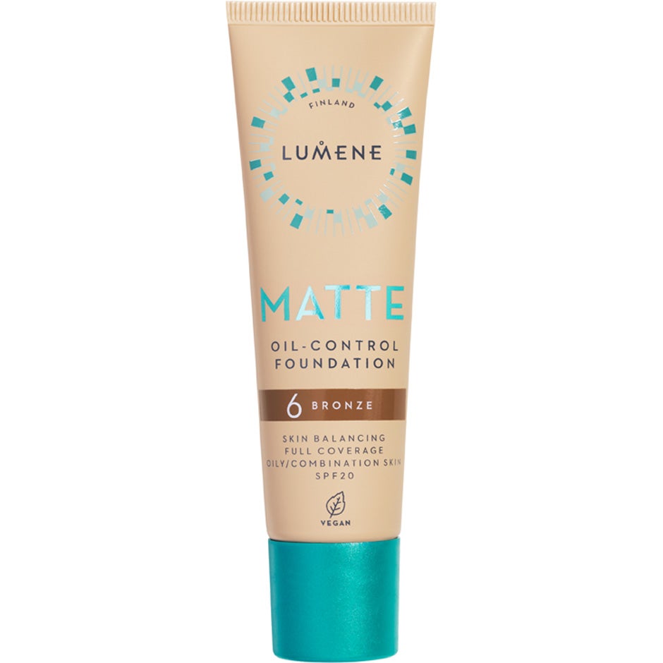 Lumene Matte Oil-Control Foundation SPF20 6 Bronze - 30 ml