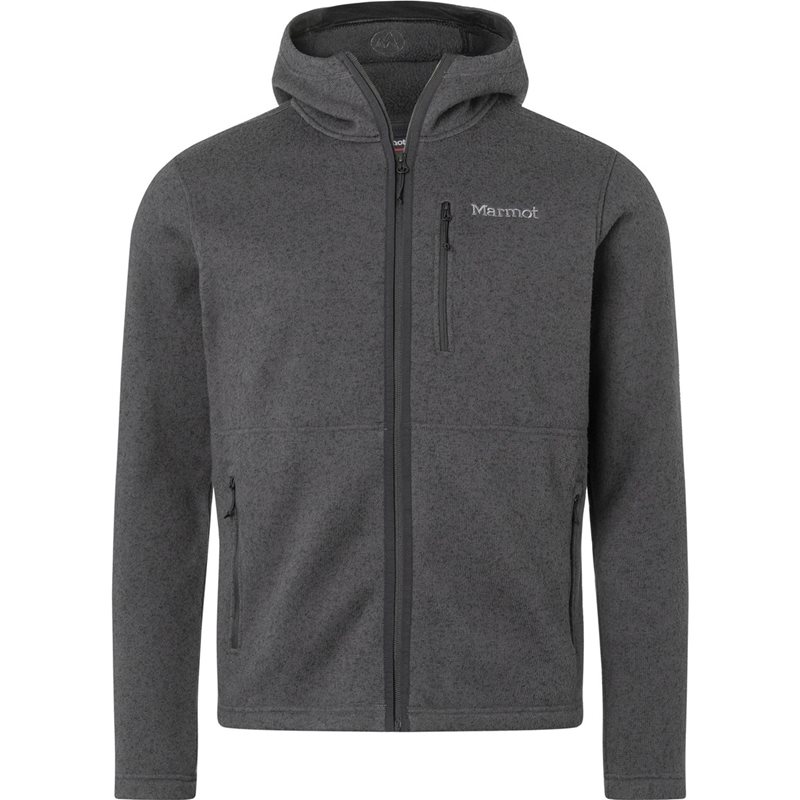 Marmot Drop Line Full Zip Hoody Black Heather - S