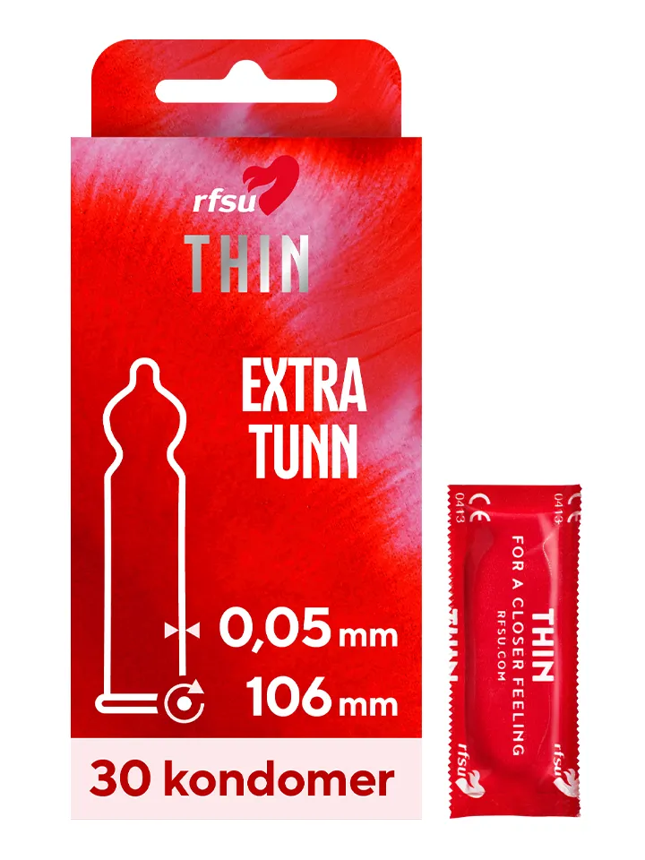 RFSU Thin Kondomer 30-pack Ohuet kondomit